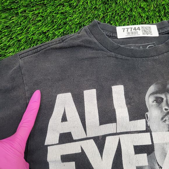 2PAC Tupac-Shakur Shirt Womens Small 17x24 Black - Picture 3 of 12